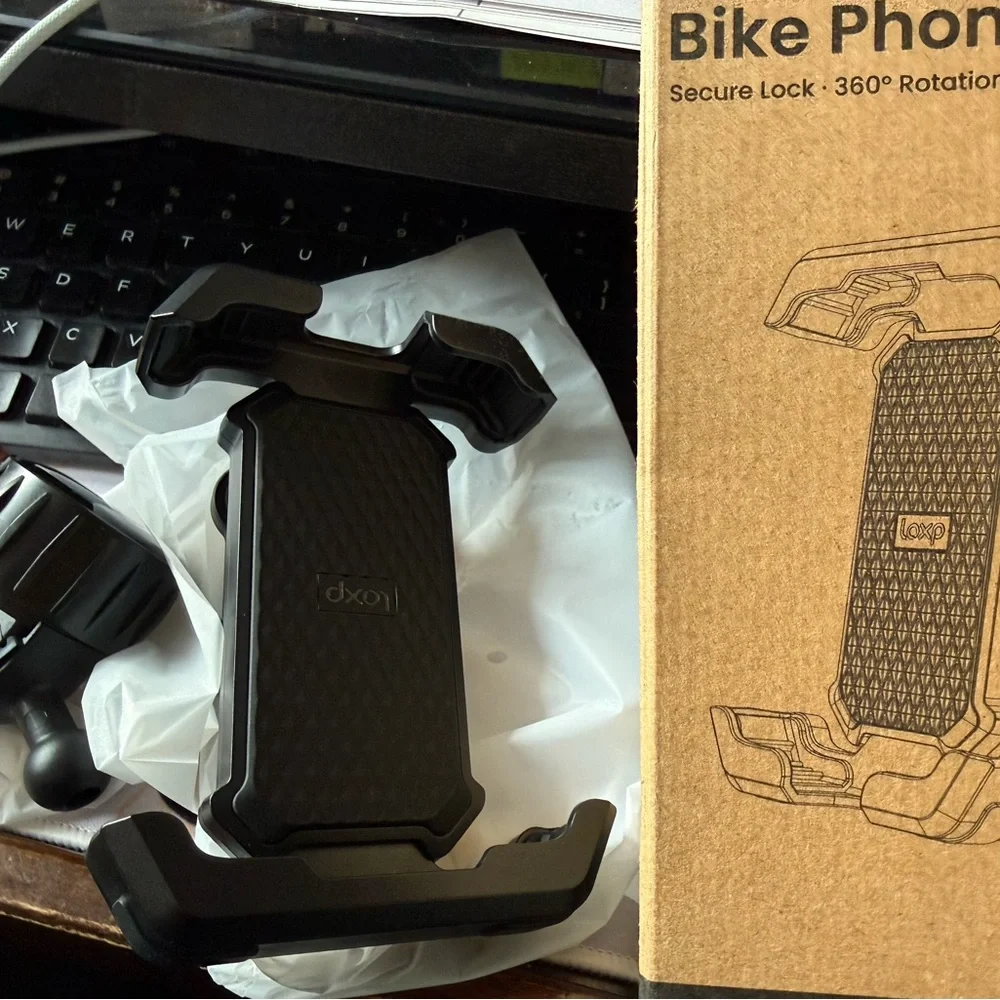 LOXP Anti-Shake Motorcycle Phone Mount - 2026 Dual Vibration Dampener, Universal